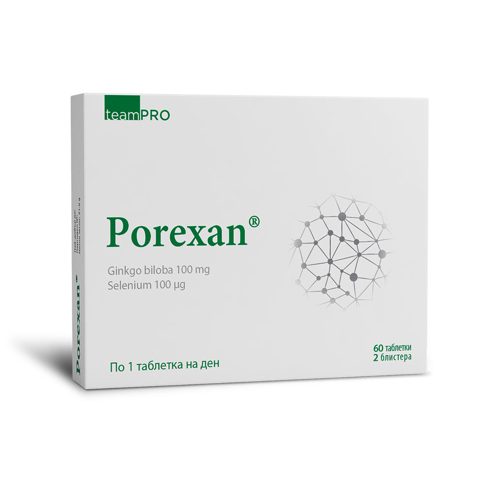 Porexan® to improve concentration and dewiness of the limbs - 60 tablets