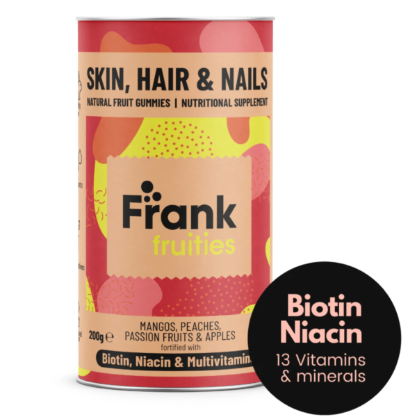 Плодови витамини с Биотин, Ниацин и Мултивитамини - Frank Fruities Skin, Hair & Nails – 200 гр.
