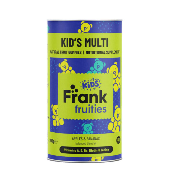 Плодови мечета за деца Frank Fruities KID’S MULTI банани и ябълки – 150 гр.